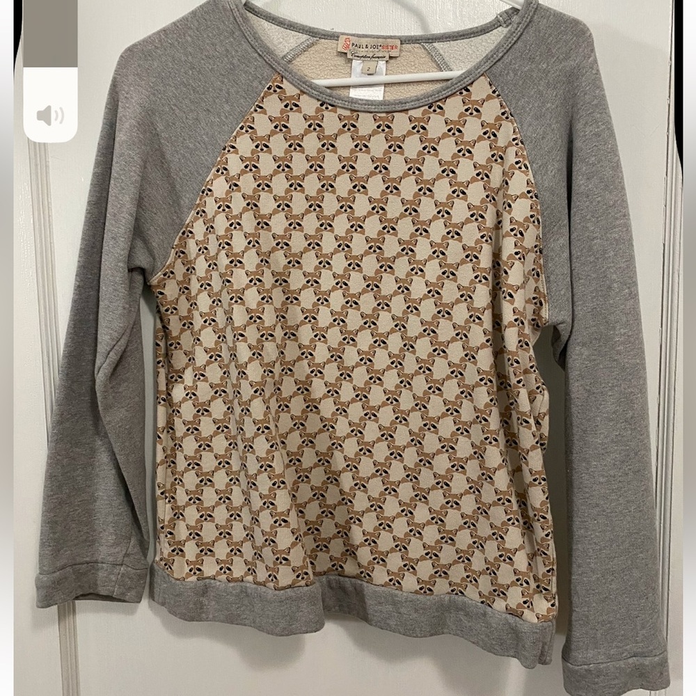 Paul & Joe Sister Raccoon sweatshirt size 2